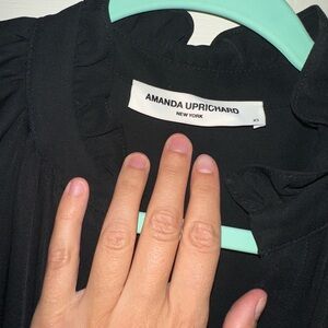 Amanda Uprichard Black Midi Dress